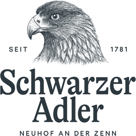 Logo Schwarzer Adler, Seit 1781, Neuhof a. d. Zenn – Neue Höfe